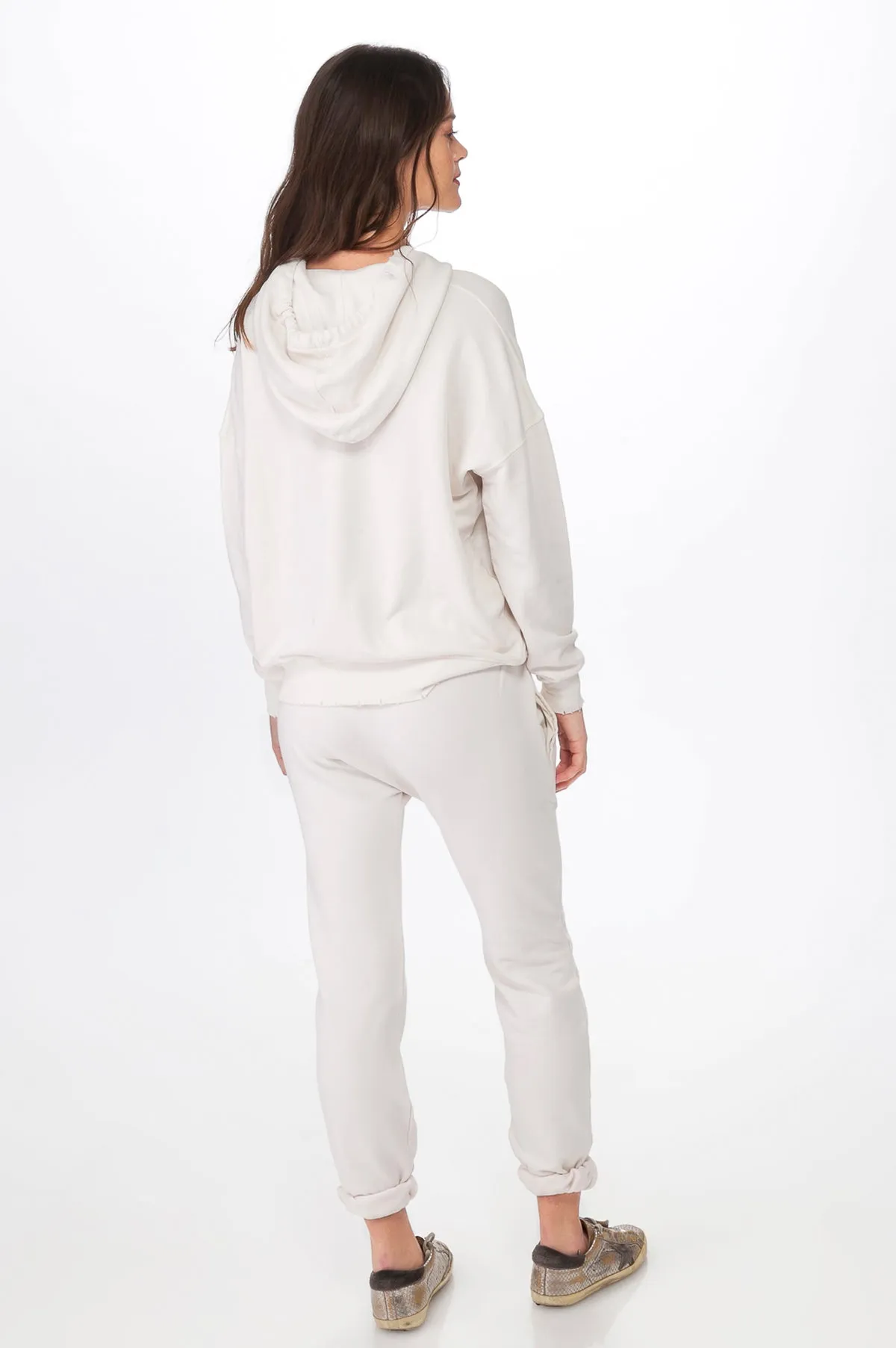 White Comfy Essential Hoodie