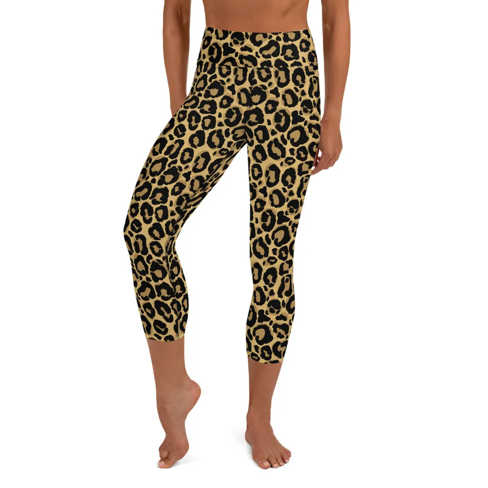 Yoga Capri Leggings Original Leopard